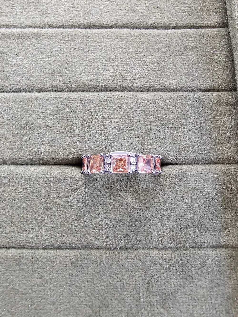 Rhodium Plated Ring Size 8